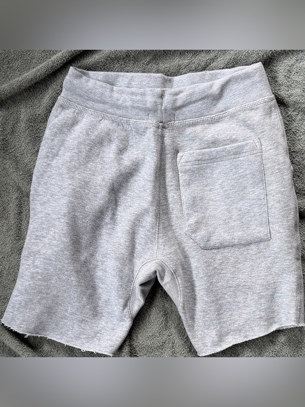Women’s Light Gray Pull‑On Jersey Shorts with Drawstring - Picture 2 of 3